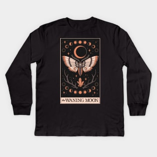 The Waning Moon Kids Long Sleeve T-Shirt